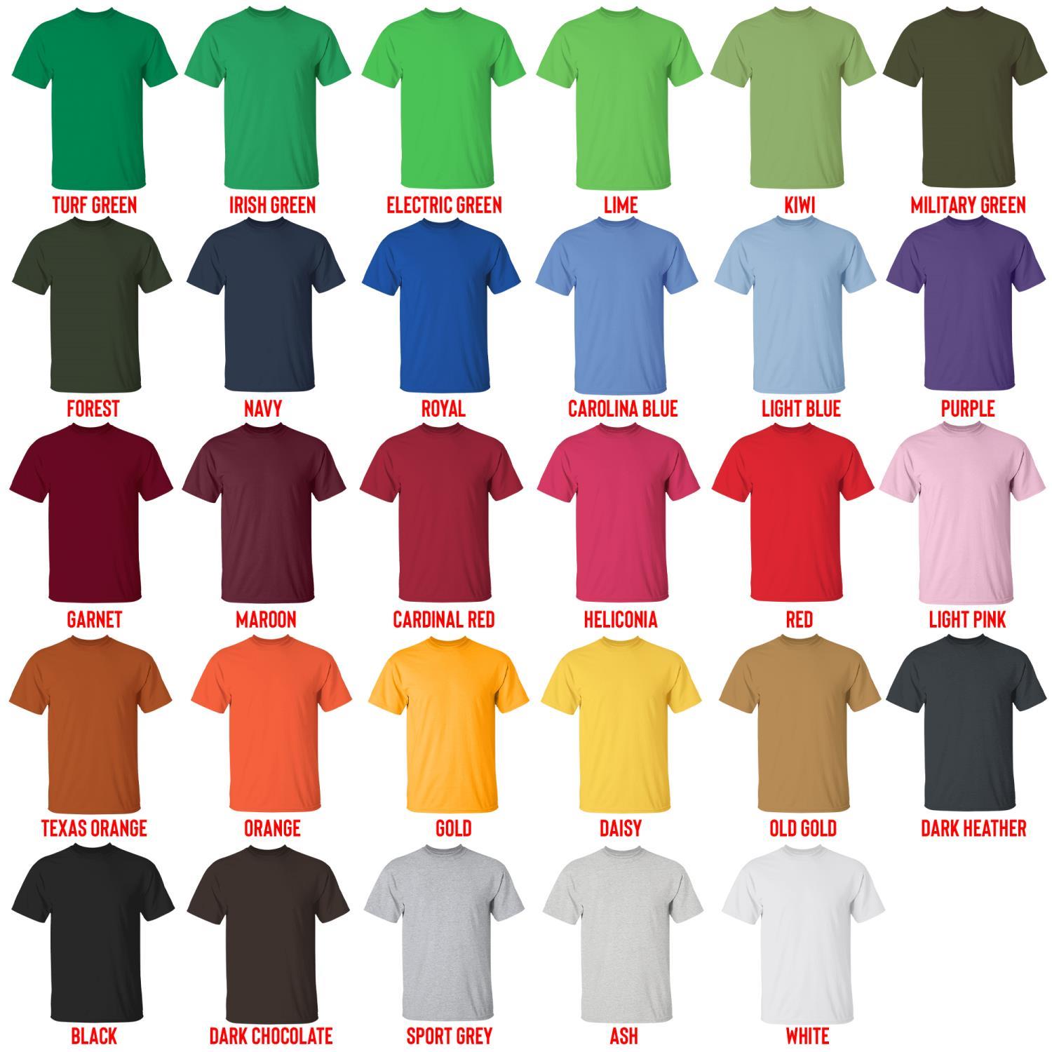 t shirt color chart - Clash Royale Merchandise