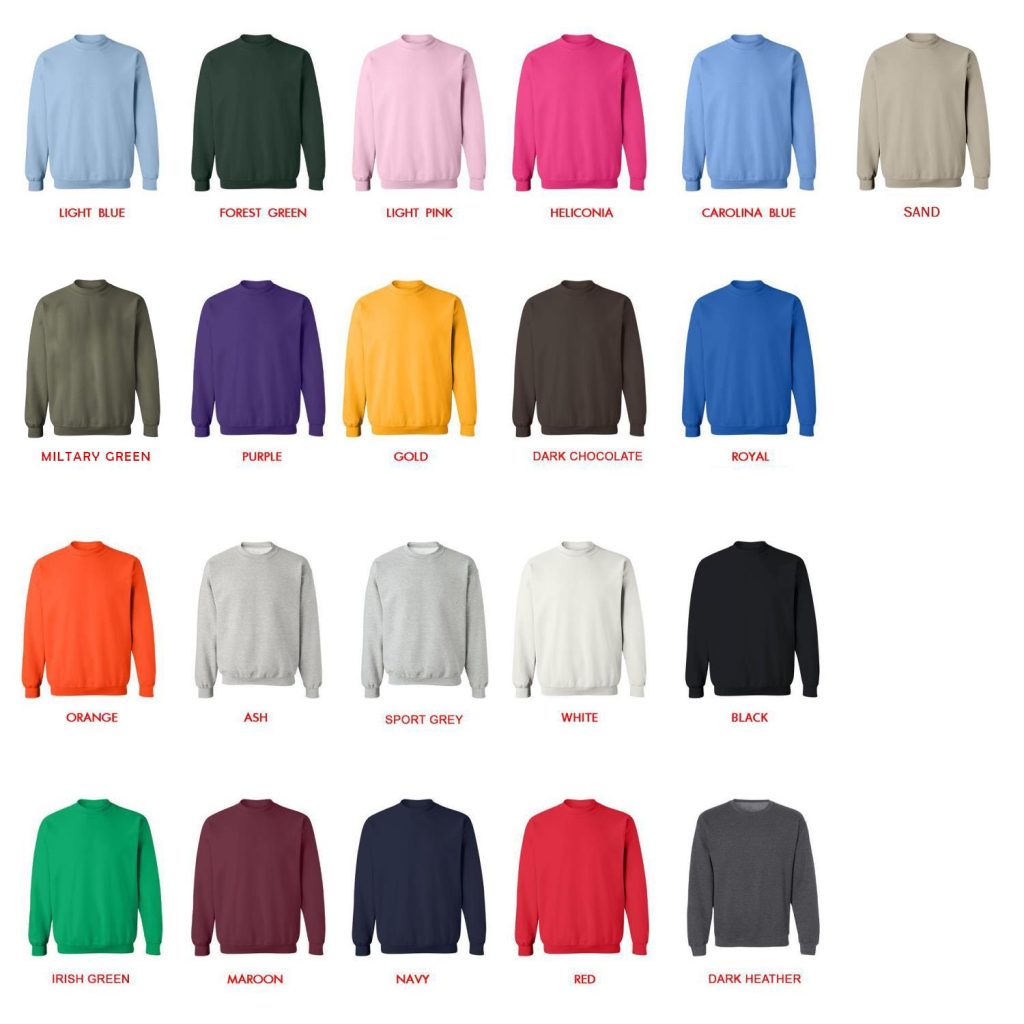 sweatshirt color chart - Clash Royale Merchandise